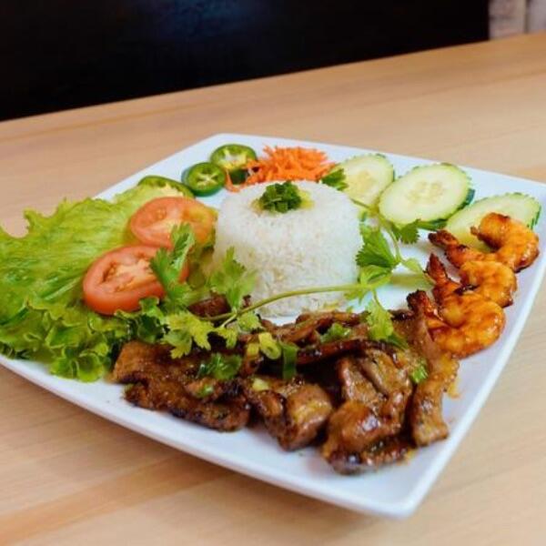 Chargrilled Pork & Shrimp Rice
