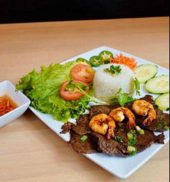 Chargrilled Beef & Shrimp Rice