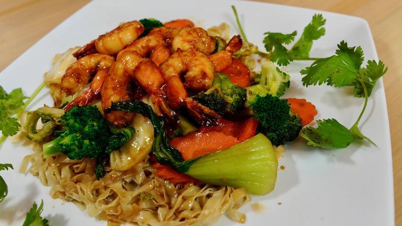 78 Egg Noodle (Shrimp & Vegetables)